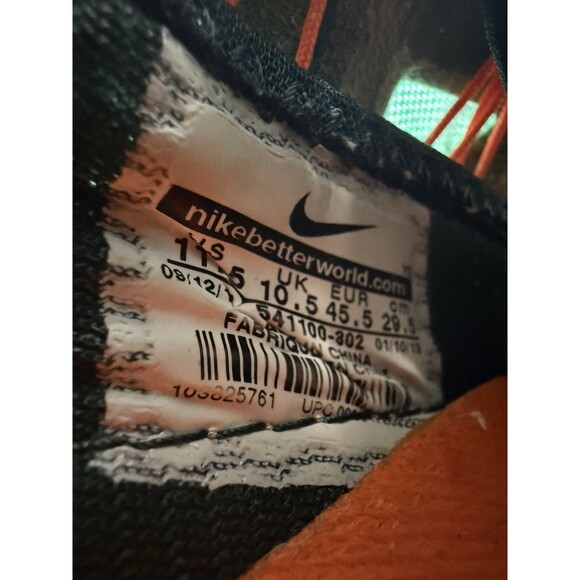Nike LeBron X Atomic Teal Total Orange White 541100-302 Size 11.5 w/ Box - Picture 12 of 15